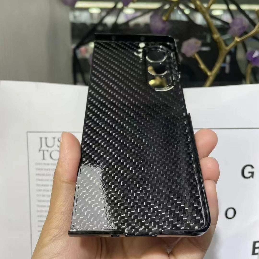 Samsung Galaxy Z Fold 5 Forged Glossy Carbon Fiber Foldable Phone Case