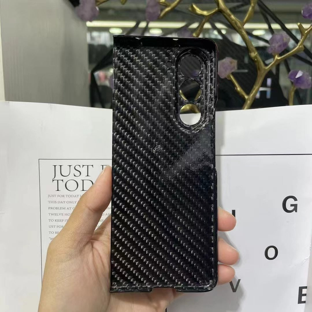 Samsung Galaxy Z Fold 5 Forged Glossy Carbon Fiber Foldable Phone Case