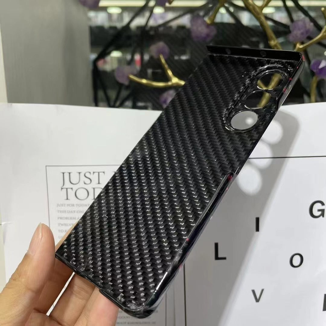 Samsung Galaxy Z Fold 5 Forged Glossy Carbon Fiber Foldable Phone Case